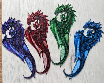 Dragon bookmark, fantasy bookmark, autumn bookmark, wyvern bookmark