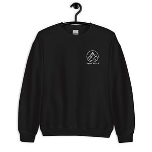 Peak Style Logo Embroidery | Unisex Crewneck Sweater