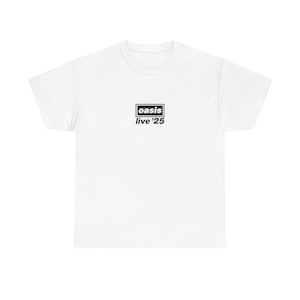 Oasis Live 2025 Reunion Tour T-Shirt | Oasis Live 2025 | Britpop Tee | Liam & Noel Gallagher | Rock Graphic Tee | Unisex Heavy Cotton Tee