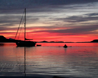 Sailboat at Sunset A Fine Art Photograph