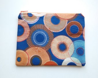 Modern Zipper Pouch - Cosmetic Bag - Travel Pouch- Retro Graphic - Mid-Century