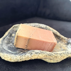 Large Oyster Shell Soap Dish – Natural Coastal Bathroom Decor – Handmade Ocean Shell Soap Holder – Beach House Bathroom Accessory