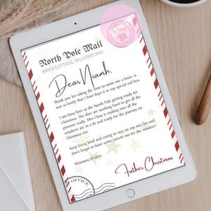 Carta personalizada de Papá Noel / Santa Claus / Descarga digital