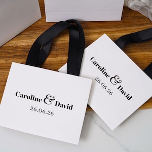 Personalisierte Name Geschenktaschen, Hochzeit Willkommen Taschen, Danke Geschenktaschen, Brautjungfer Geschenktaschen Bild 7