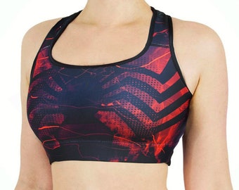 Symbiote Carnage Take Over Sports Cosplay Costume Bra Active