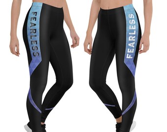 Leggings Fearless Gamer Cosplay Triangle Bleu Noir