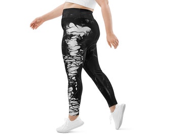 Leggings de cosplay de Venom de Symbiote Take Over PLUS