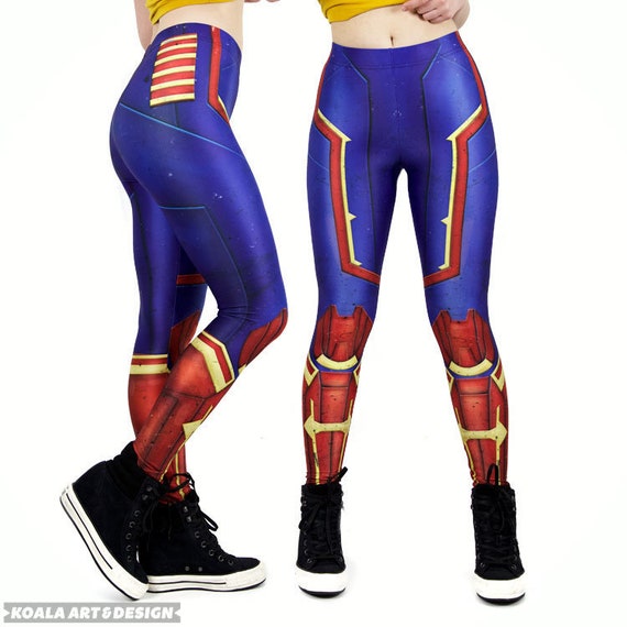 Captain Marvel Inspired Leggings 