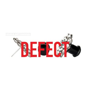 Defect Scratch Dent Plug Earring Converter Adapter Black