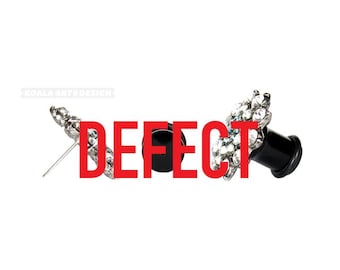 Defect Scratch Dent Plug Earring Converter Adapter Black