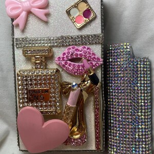 Womens glam cigarette case and lighter case