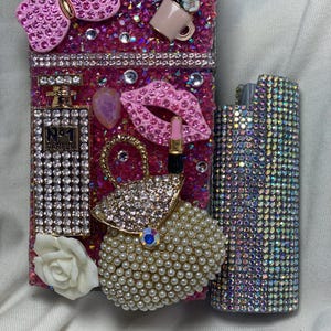 Womens cigarette case, cigarette pac holder, cigarette box 100s