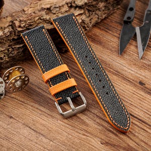 BLack Epsom Leather Strap,leather watch band handmade,personalized,high quality watch strap,24mm,22mm,21mm,20mm,19mm,18mm,16mm,14mm.