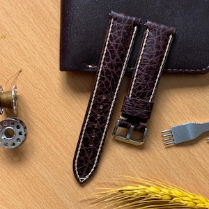 Custom Leather Watch band ,Custom Watch strap, Handmade Leather Watch Band,Italian Leather Watch Strap,22mm 20mm 18mm 16mm 14mm.