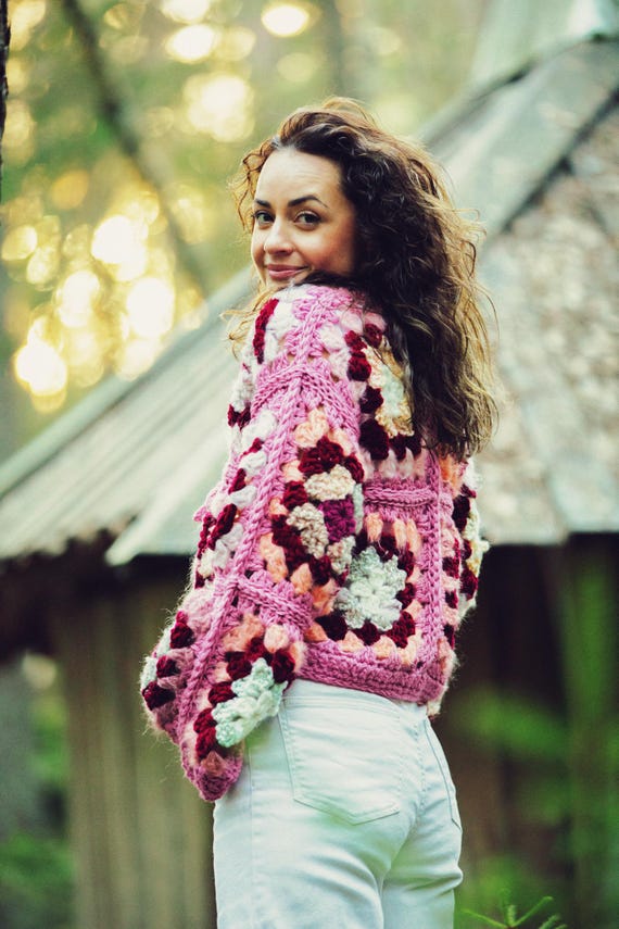 Crochet Granny Square Cardigan “gigi” Pattern Ireland