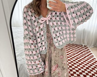 Cardigan all&#39;uncinetto «Aprile»