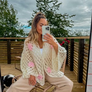 Crochet hexagon cardigan “Daisy” pattern