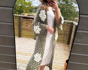 Crochet hexagon cardigan “Gulda” pattern