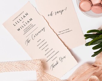 One Page Program Etsy