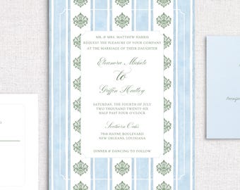 Pacote de convite de casamento de 3 peças, modelo Canva editável para convite, RSVP e pacote de cartão de detalhes, download instantâneo