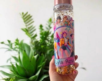 KPOP Demon Hunters Huntrix Saja boys Derby Glitter Water Bottle Personalised with Name
