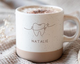 Personalized dentist mug with name | Gift for dentist & dental assistant | Dental mug | Gift for dental practice colleague