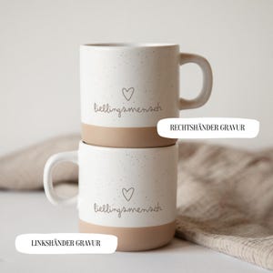 Keramik Tasse personalisiert / Geschenk Freundin / Beste Freundin Geschenkidee / Lieblingsmensch / Ehefrau Geschenk / Geschenke für Frauen