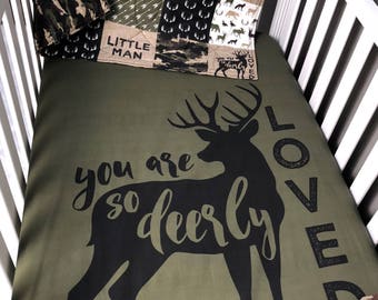 moose crib bedding set