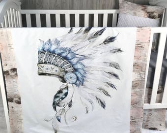 aztec tribal baby bedding