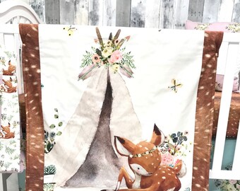 deer themed baby bedding