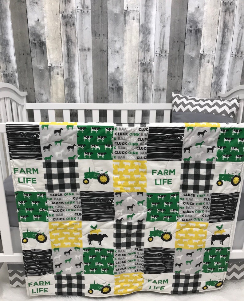 Baby Nursery Set Baby/Toddler Blanket Farm Gender Etsy