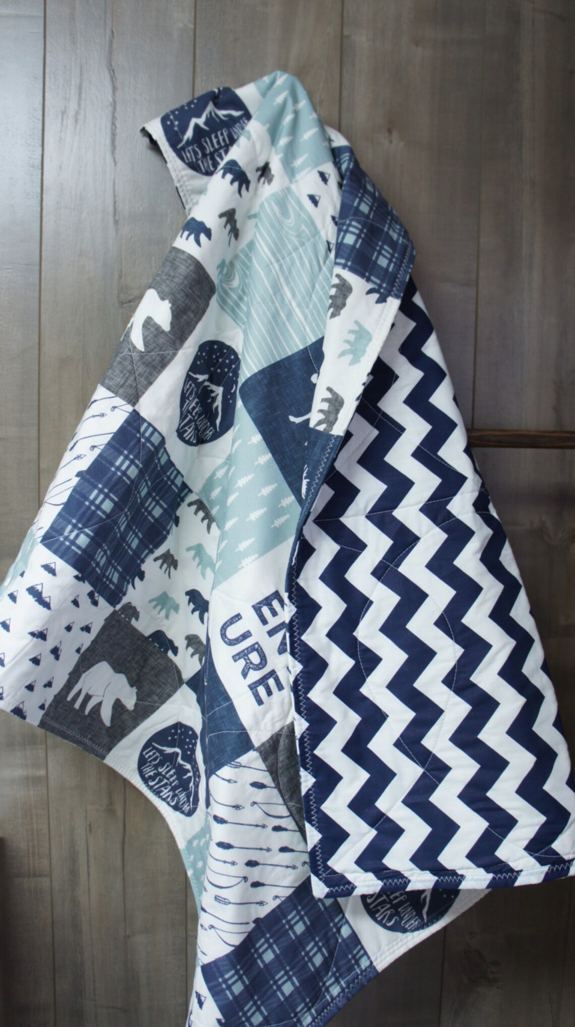 Baby Boy Quilt Baby/Toddler Blanket Woodland Deer Buck Etsy