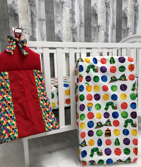 Custom Made Baby Bedding The Very Hungry Caterpillar Crib Etsy