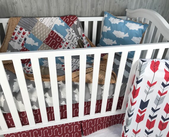 fishing crib bedding sets