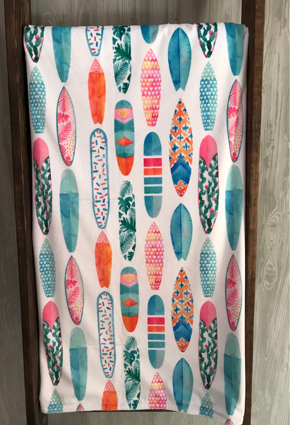 Custom Made Baby Bedding Surfing Surfboards Palm Trees Etsy