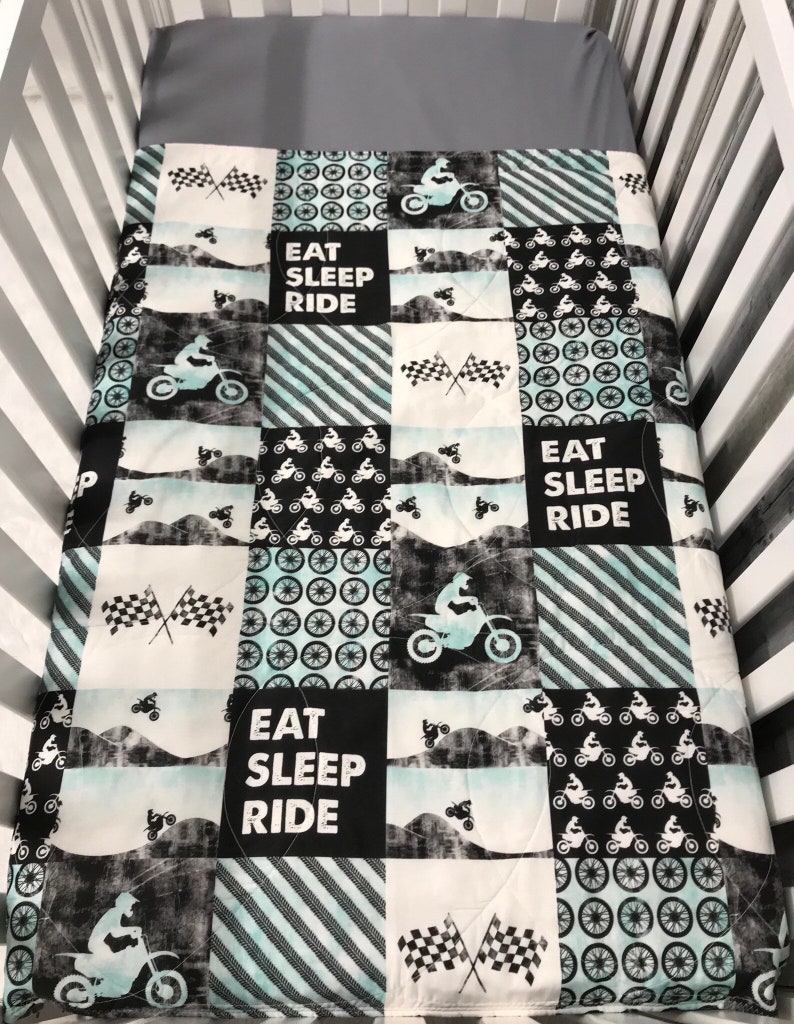 Baby Nursery Set Baby/toddler Blanket Motorcycle Dirt Etsy