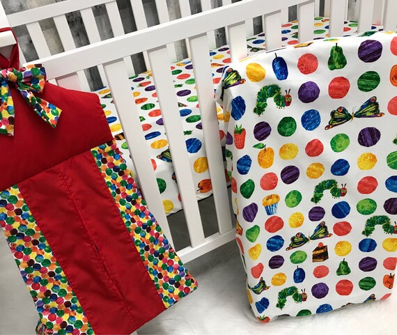 Custom Made Baby Bedding The Very Hungry Caterpillar Crib Etsy