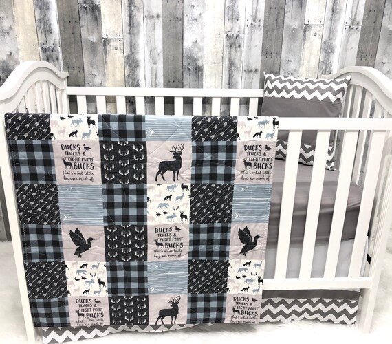 hunting crib bedding