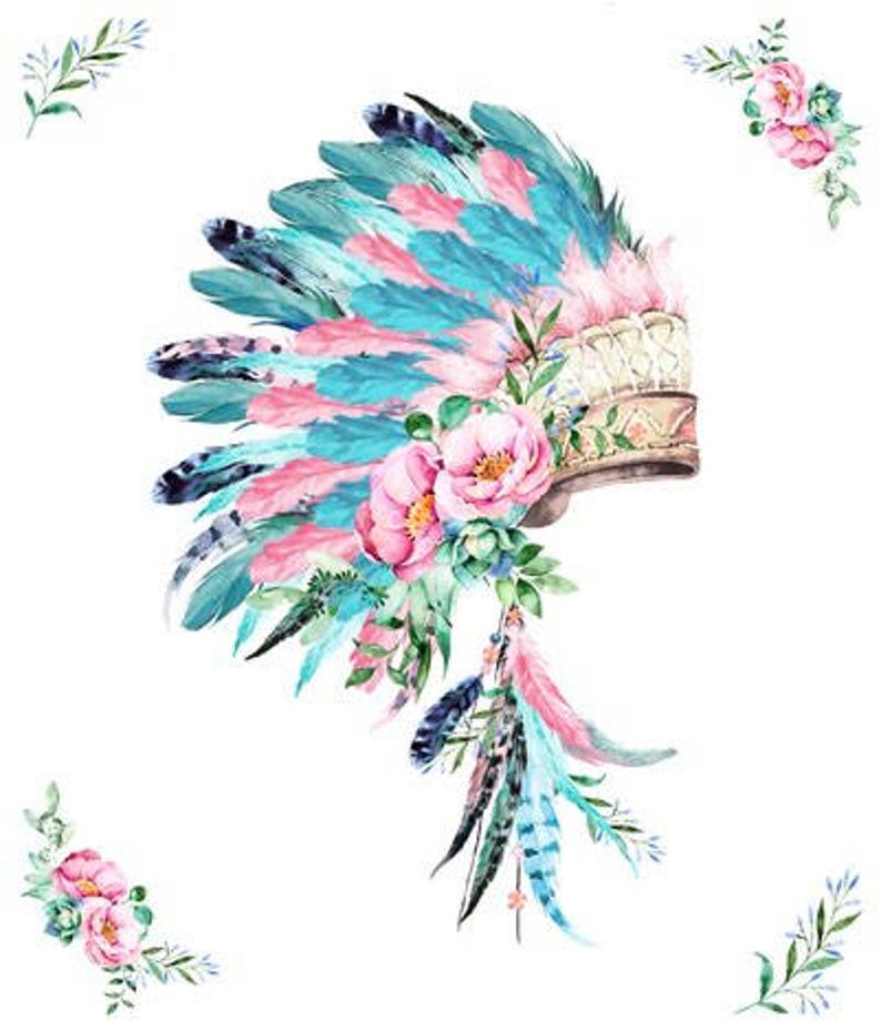 Custom Made Baby Bedding Aztec Floral Boho Tribal Etsy