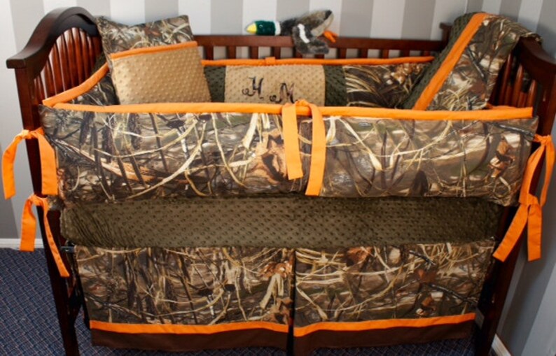 Custom Made Baby Crib Bedding Realtree Advantage Max4 Hd Camo Blanket Nursery Set Babylooms