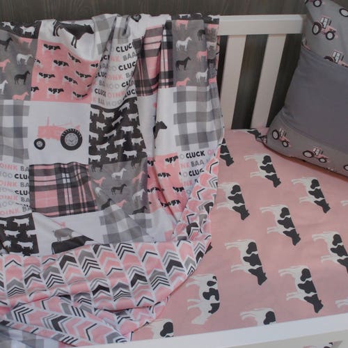 Nursery Bedding Setbaby Farm Life Cow 