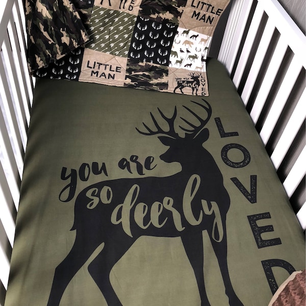 Camo Crib Bedding Etsy