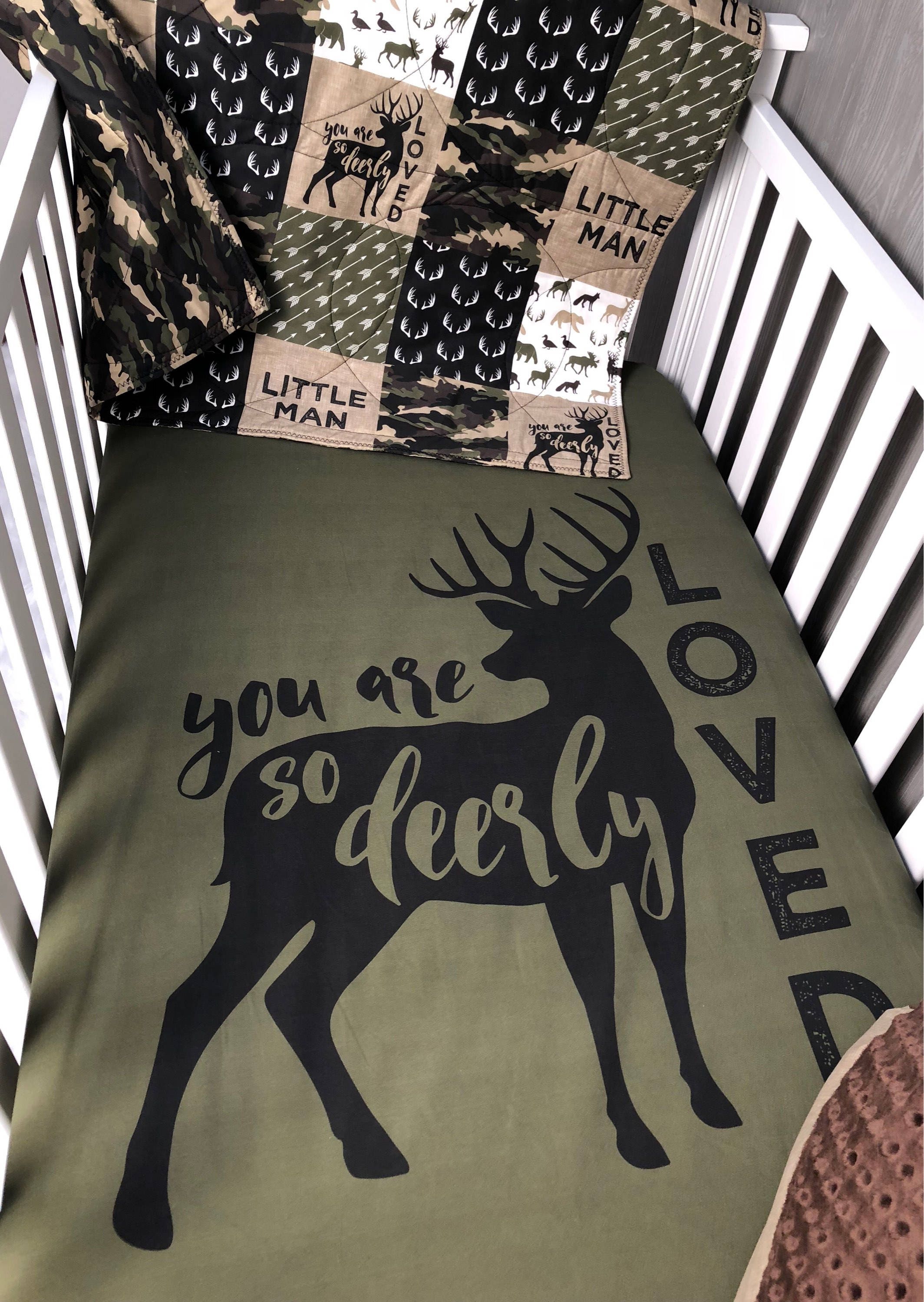 moose and bear baby bedding