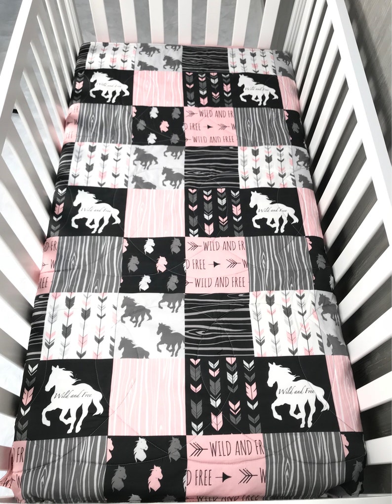 Baby Girl Crib /toddler Bedding Crib Set Horse Ranch Etsy