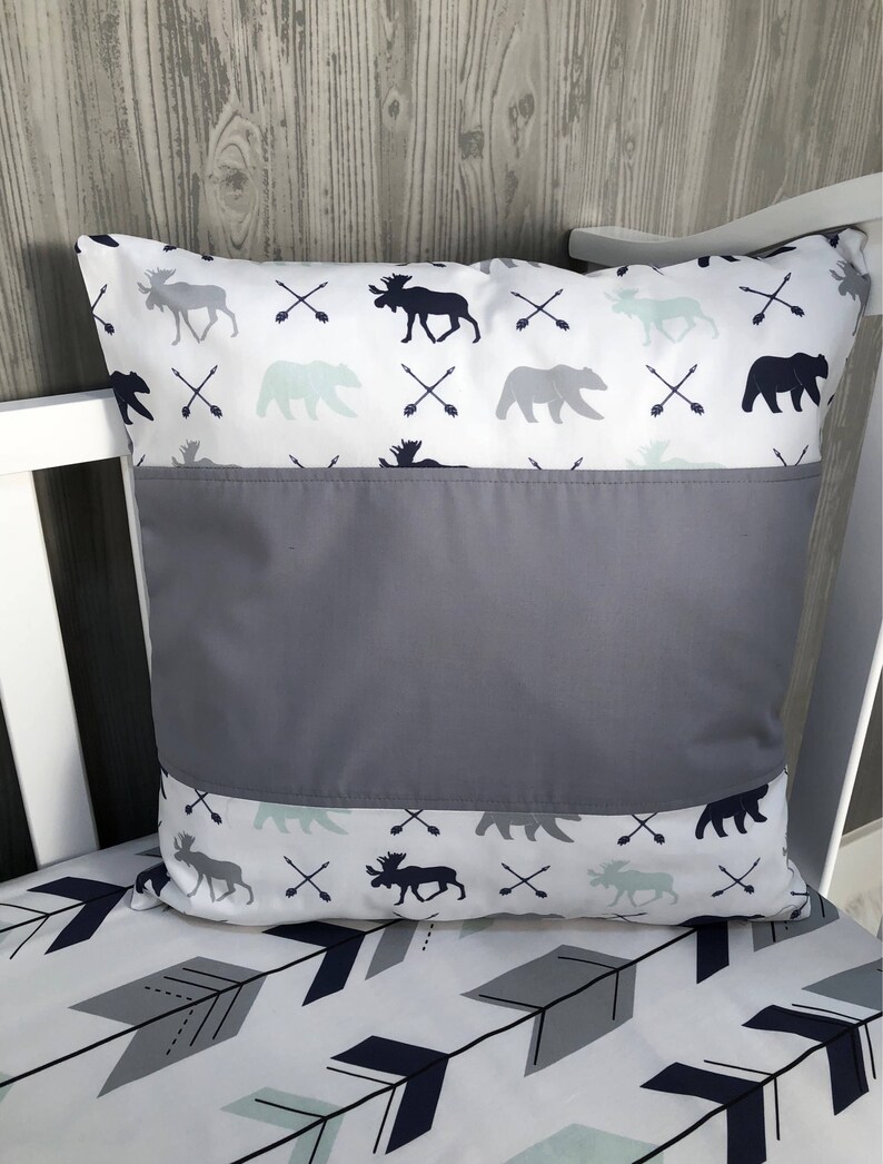 Baby Nursery Bedding Set Baby Woodland Moose Bear Etsy Canada