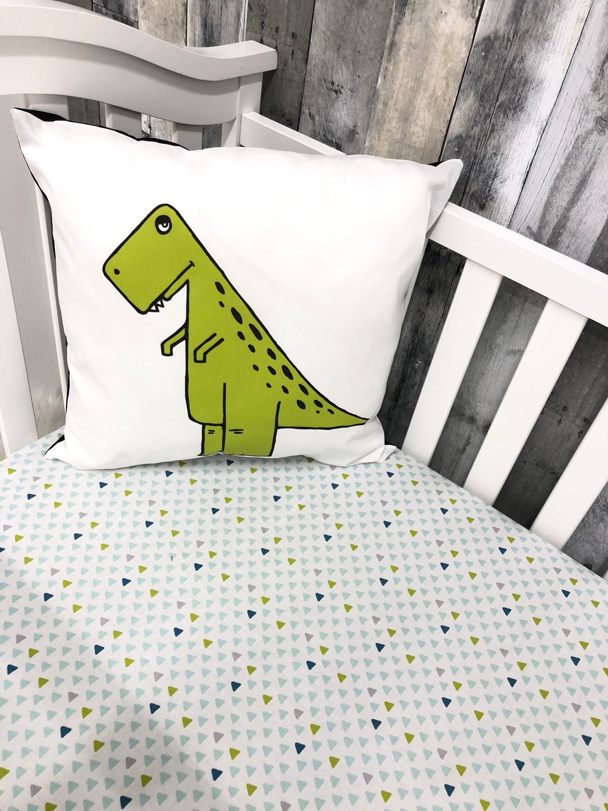 Custom Made Baby Bedding , Dinosaurs , Rex , Crib Bedding , Nursery , Baby , Crib , Bedding , Babylooms