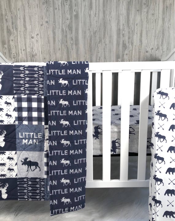moose and bear baby bedding