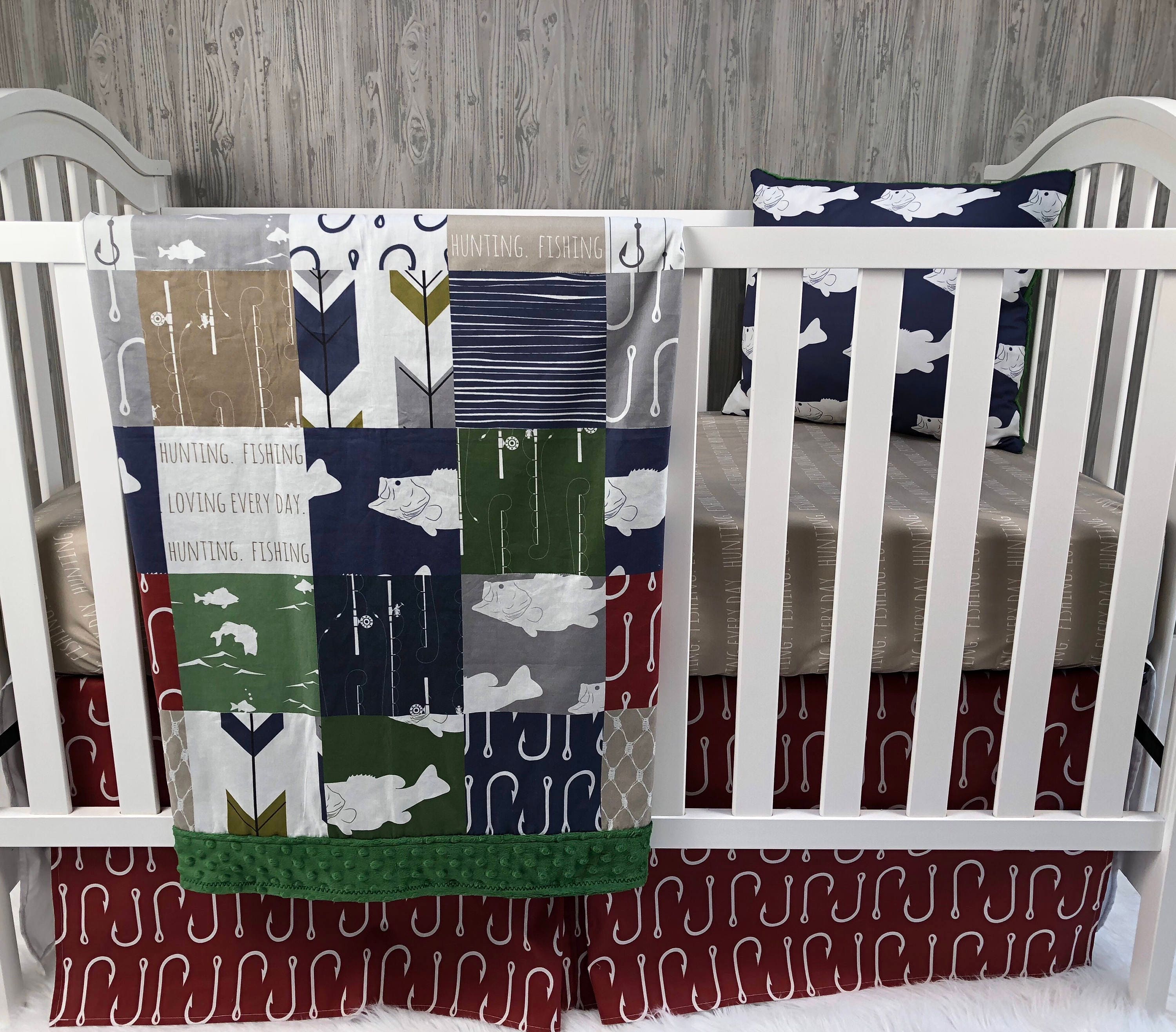 Baby Nursery Bedding Set Baby Fishing Hunting