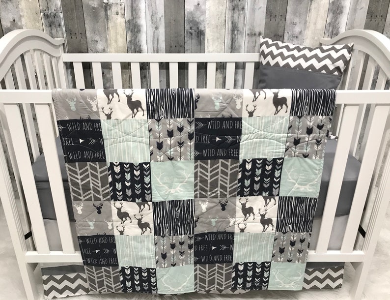 Baby Nursery Set Toddler Blanket Buck Antlers Baby Toddler Blanket Buck Antlers