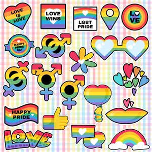 LGBT+ Pride Sticker Kollektion